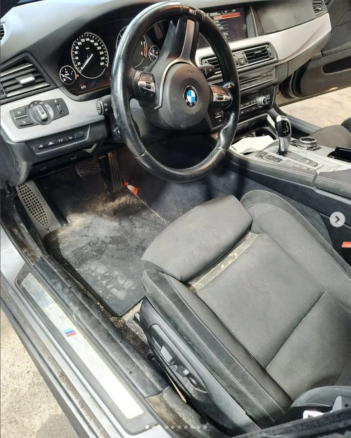 Vorher Innenraumreinigung BMW von Der Fahrzeugaufbereiter - Sebastian Otto